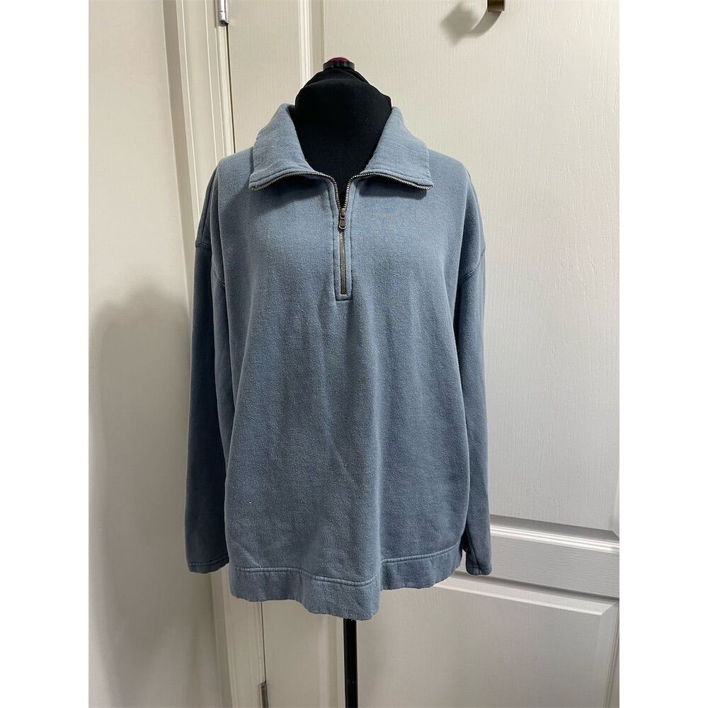 Chaps by Ralph Lauren Men's Blue 1/4 Zip Sweatshirt Size M - Picture 1 of 8